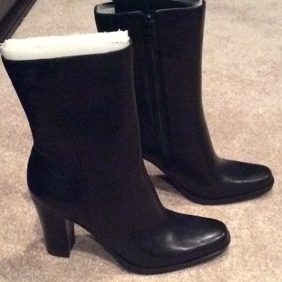 Nine West Shoes - Nine West black leather boots, nwot, 9m